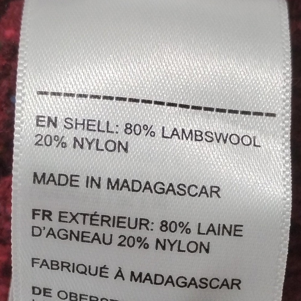 UNTUCKit Gordonne Lambswool Sweater Men's Medium M Henley Maroon Regular Donegal - Picture 11 of 13